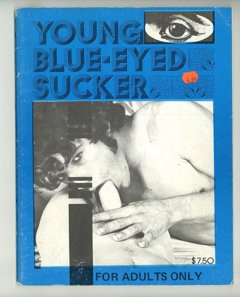 Blue-Eyed Sucker 1979 Vintage Hippie Men Hardcore Sex Oral 38pgs Gay Magazines M24307