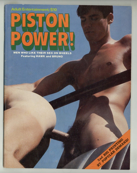 Piston Power 1978 Bruno, Hawk Hardcore Beefcake 48pgs VintageGay Magazine M24325