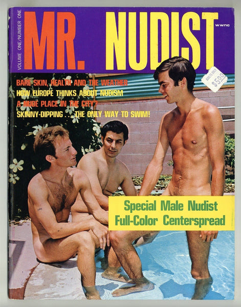 Mr. Nudist V1#1 Solstice Society 1968 Vintage Physique 68pgs Gay Magazine M24326