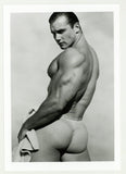 John Pruitt 1994 Colt Studios 5x7 Serious Stare Jim French Rear View Gay Nude Photo J10781