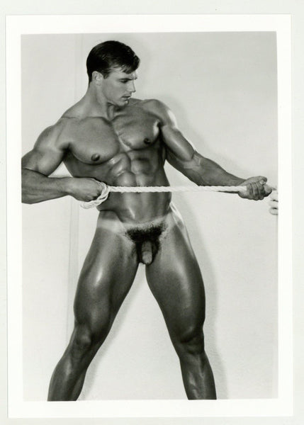John Pruitt 1994 Colt Studios 5x7 Tanned Muscular Beefcake Hunk Jim French Gay Photo J10786