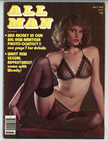 All Man V19#4 Rebecca Williams, Barbara Sutton 1979 Vintage Men's Magazine 84pg E-Go Enterprises Magazine M24358