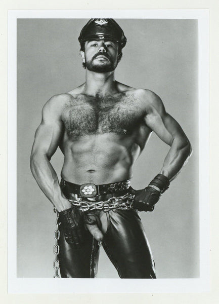 Mike Pereyra 1989 Colt Studio Teddy Bear Leather Beefcake 5x7 Jim French Gay Nude Photo J10807