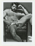 Mike Pereyra 1989 Colt Studio Relaxed Teddy Bear Beefcake 5x7 Jim French Gay Nude Photo J10813