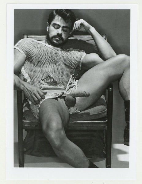 Mike Pereyra 1989 Colt Studio Relaxed Teddy Bear Beefcake 5x7 Jim French Gay Nude Photo J10813