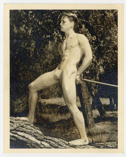 Pat Burnham 1950 Western Photography Guild 5x4 Don Whitman Physique Gay Nude Photo Q8590