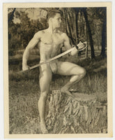 Pat Burnham 1950 Beefcake Hunk Western Photography Guild 5x4 Don Whitman Physique Gay Photo Q8593