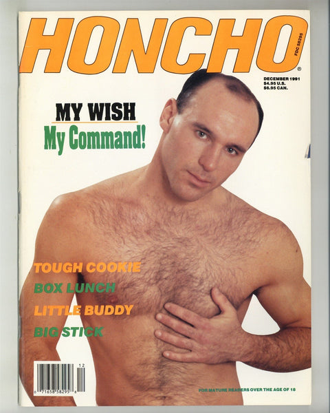 Honcho 1991 Naakkve, Bob Free Hairy Teddy Bear Beefcake Hunks 98pgs Vintage Gay Leather Magazine M24440