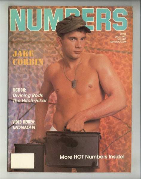 Numbers 1990 Jake Corbin Sean Steel Eric Stevens 100p Gay Pinups Magazine M24451