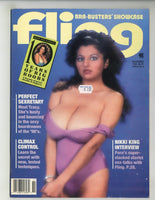 Fling Magazine 1990 Nikki King, Linda Ferrari, Candy Samples, Ebony Ayes 84pgs Big Boob Busty Women M24478