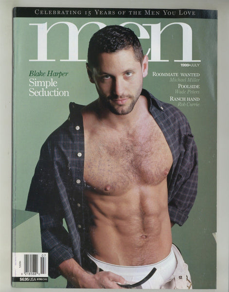 Men Magazine 1999 Blake Harper Wade Peters Pinups 82pgs Gay M24621