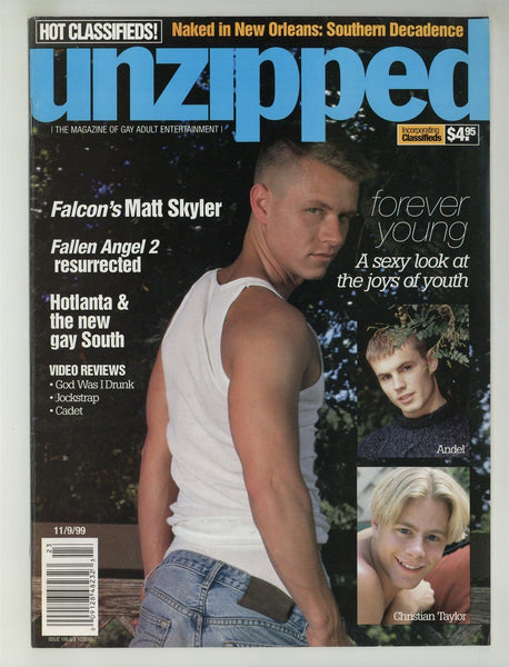 Unzipped 1999 Matt Skylar Grant Wood 50pgs Marco Mancini Gay Magazine M24629