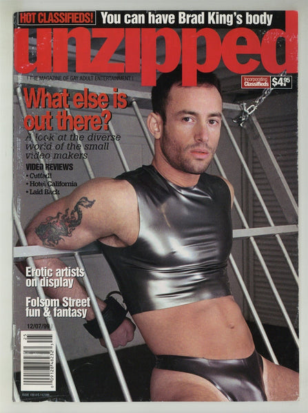 Unzipped 1999 Dino Phillips, Robert Black 50pgs Anthony Cox Gay Magazine M24639