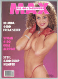 Max Big Boobs Magazine, March 1990 All D-Cup Models 100pg Busty Women Voluptuous Girls M24694