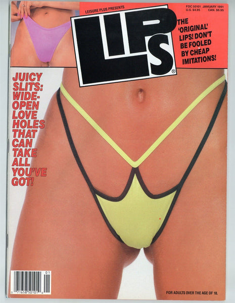 Lips Magazine 1991 All Solo Females Showing Pink 100pgs Adult Film Porn Stars M24709