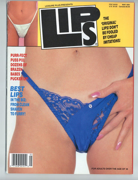 Lips May1991 Christy Canyon, Kascha Papillon, Beverly Hills 100pgs Magazine M24712