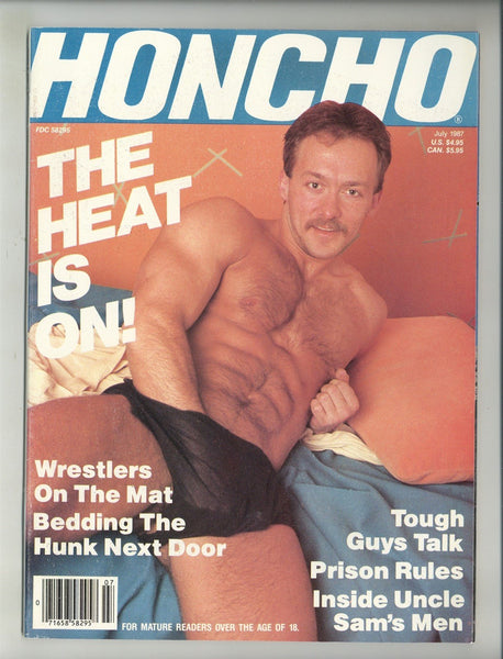 Honcho 1987 Kristen Bjorn Vintage Buff Men 98pgs Gay Physique Pinup Magazine M25045