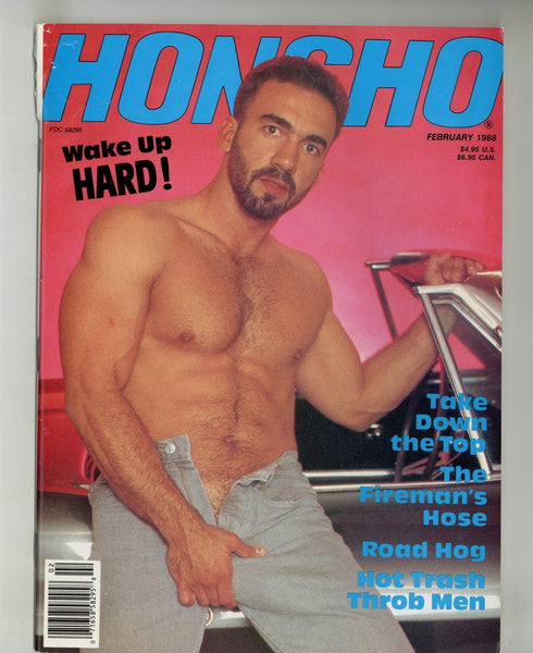 Honcho 1988 Vintage Beefcake Hunks Hot Men Leather 98pgs Gay Magazine M25056