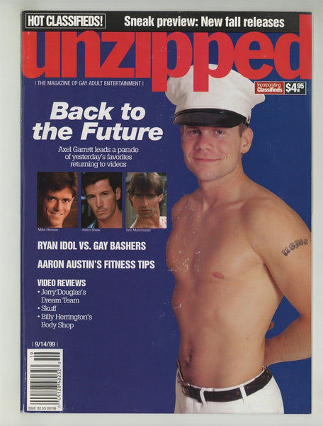 Unzipped 1999 Ryan Idol Axel Garrett 58pg Aaron Austin Gay Pinup Magazine M24647