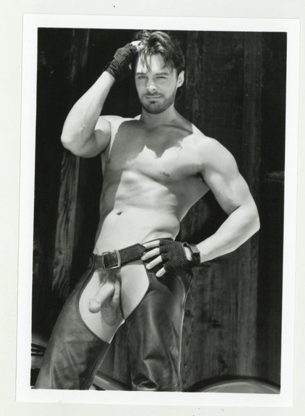 Ken Marcus/Nick McCoy 1997 Colt Serious Stare Leather 5x7 Jim French Gay Nude Photo J10879