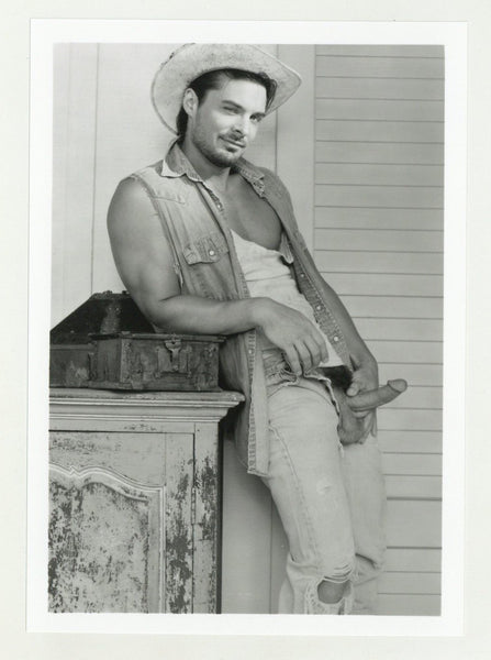 Ken Marcus/Nick McCoy 1997 Colt Studio Flirty Cowboy 5x7 Jim French Gay Nude Photo J10881