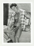 Chad Bannon/Dusty Manning 1997 Colt Studios Tanned Muscular Hunk 5x7 Playful Flirt Jim French Gay Photo J10893