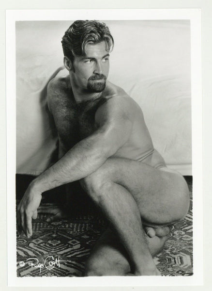 Anthony Page 1999 Colt Serious Stare Hairy 5x7 Teddy Bear Gay Nude Photo J10915