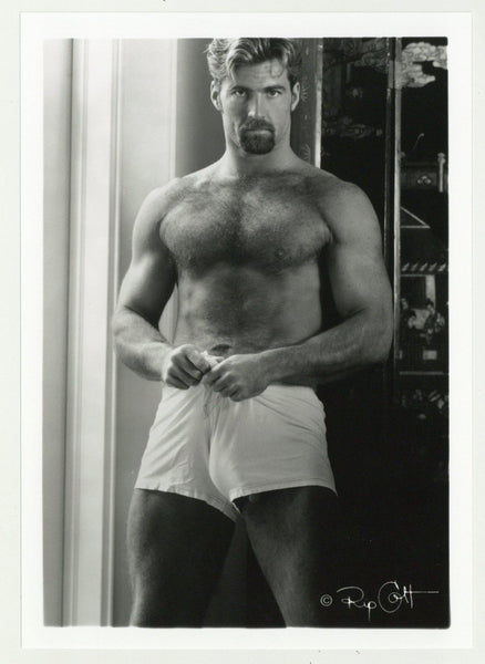 Anthony Page 1999 Colt Hairy Muscular Beefcake 5x7 Briefs Bulge Jim French Gay Photo J10917
