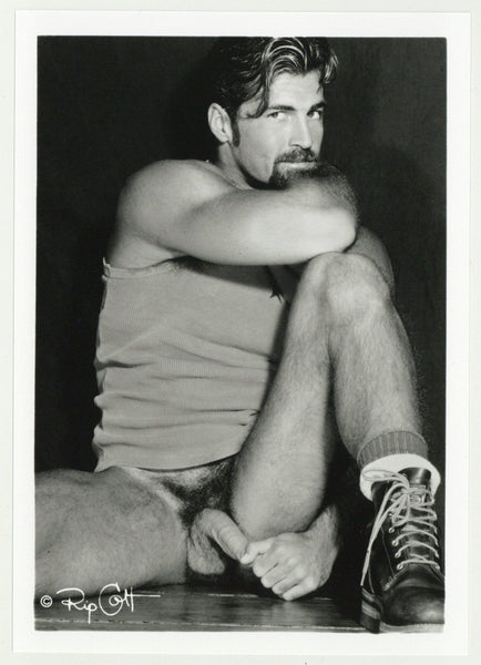 Anthony Page 1999 Colt Studios Sexy Smoldering Stare 5x7 Hairy Chest Jim French Gay Photo J10919