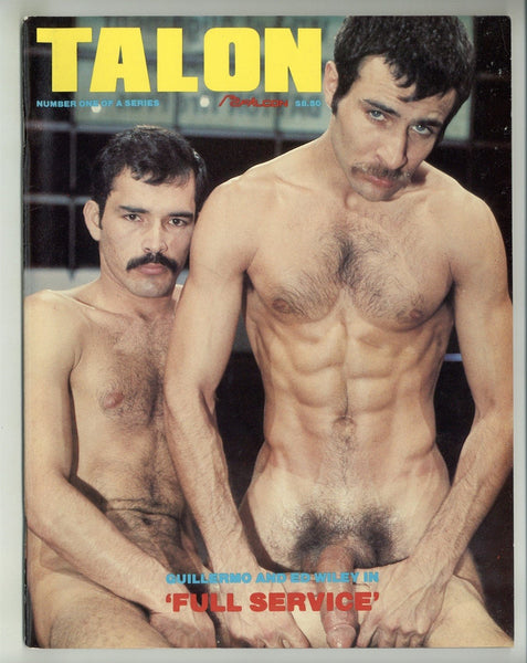 Talon V1#1 Guillermo & Ed Wiley 1978 Falcon Studios Film &quot;Full Service&quot;48pgs Beefcake Hard Sex Vintage Gay Magazine M25076
