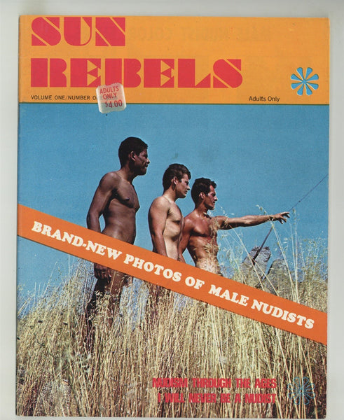 Sun Rebels 1968 Wyngate & Bevins 48pg Vintage Gay Nudists Physique Magazine M25109
