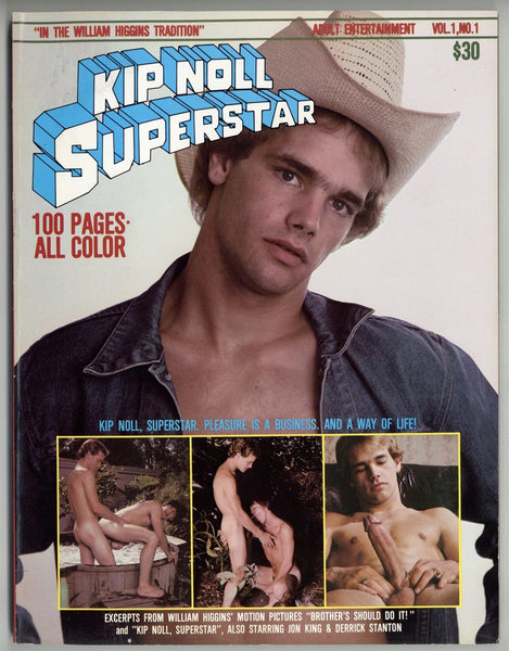 Kip Knoll Superstar 1982 Jon King, Derrick Stanton 100pg Vintage Gay Sex Magazine M25111