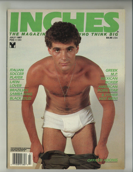 Inches 1987 Davis Gaitano, Carl James, Gene Ladont 100pgs Eagle, Falcon Studios Gay Magazine M25312