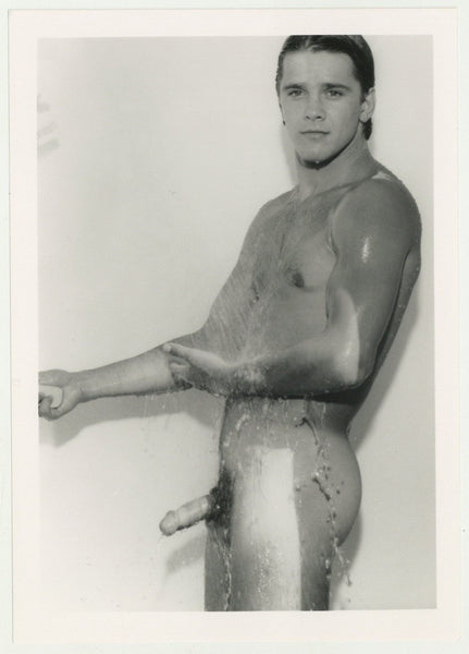 Todd Nugent 1989 Colt Studios 5x7 Jim French Showering Handsome Beefcake Gay Nude Photo J10941