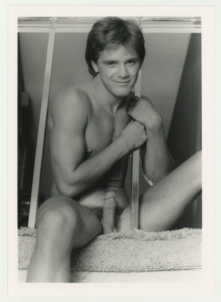 Todd Nugent 1989 Colt Studios 5x7 Jim French Happy Smiling Beefcake Gay Nude Photo J10944