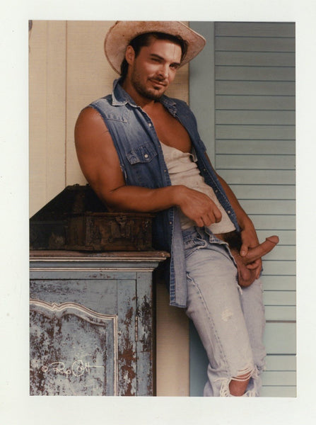 Ken Marcus/Nick McCoy 1997 RIP Colt 5x7 Cowboy Beefcake Denim Gay Nude Photo J10951