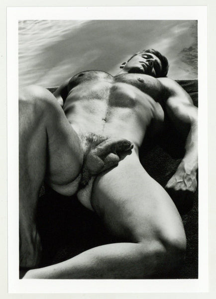 John Pruitt 1994 Colt Studio 5x7 Hairy Chest Beefcake Hunk Gay Nude Photo J10958
