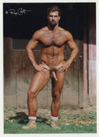 Anthony Page 1999 RIP Colt 5x7 Hairy Teddy Bear Beefcake Gay Nude Photo J10995