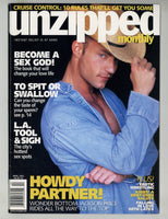 Unzipped 2001 Jackson Price, Jimmy Bangs 82pgs Gay Pinups Magazine M25341