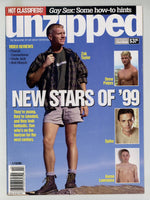 Unzipped 1999 Drew Peters, Aaron Lawrence, Mike Branson 50pgs Gay Pinup Magazine M25347