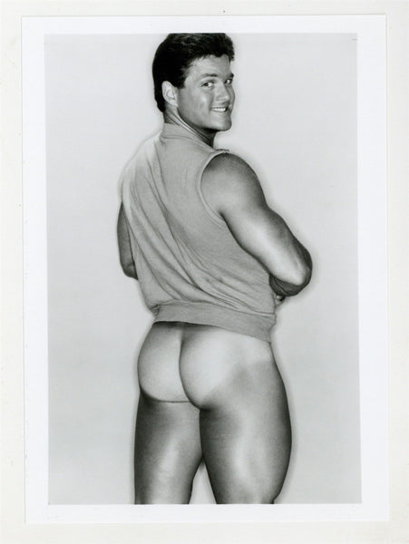 Troy Yeager 1986 Colt Studio Hunk 5x7 Bubble Butt Tan Lines Gay Nude Photo 10973