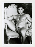 Troy Yeager Playful Flirty 1986 Colt Studios Hairy Chest Hunk 5x7 Jim French Gay Nude Photo J10979