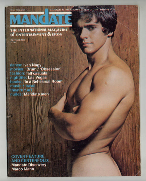 Mandate 1976 Marco Mann Robert Nuzum 72pgs Beefcake Hunks Gay Magazine M26013