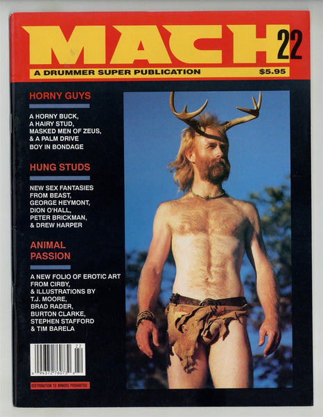 Mach 1990 Zeus Studios Leather Movement BDSM 68pgs Drummer Vintage Gay Magazine M26057