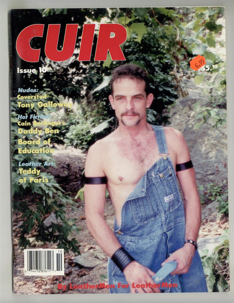 Cuir 1994 Tony Golladay, Vern Stewart 68pgs BDSM Leather Journal Gay Magazine M26058