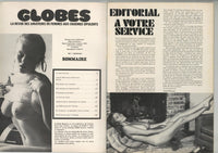 Globes 1978 Uschi Digart, Janice Hurst 6p, Arlene Bell Penta Press 68pg French Big Boobs Magazine M26063
