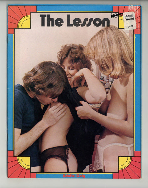 The Lesson 1979 Two Different Threesome Pictorials 48pg Hard Sex Magazine M26074