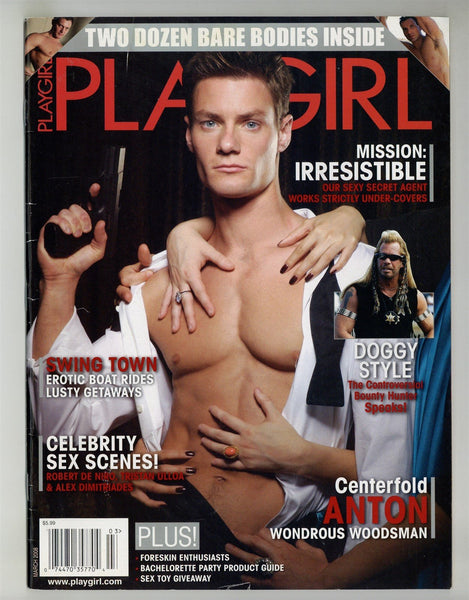 Playgirl 2008 Anton Michael Alex Hawn Michael Anthony 98pgs Gay Magazine M26117