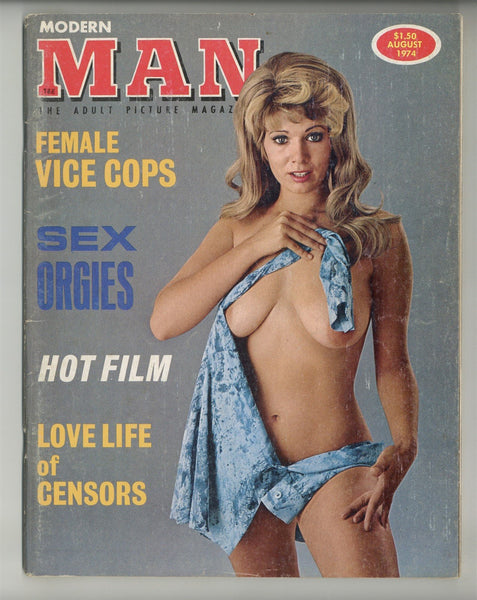 Modern Man 1974 Dominique du Barry, Erika Tandy 60pg Ron Vogel Risque Girlie Pinup Magazine M26168