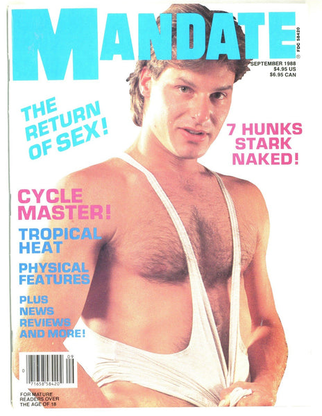 Mandate 1988 Cityboy, Malexpress, Kristen Bjorn, Naakkve 98pgs Gay Pinup Magazine M26243